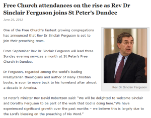 David Robertson -shares pulpit with Sinclair Ferguson